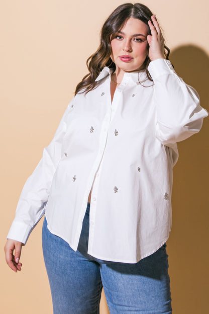 HIT OR MISS POPLIN SHIRT