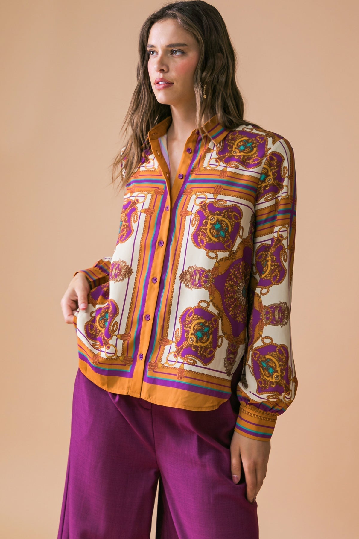 MAKE TODAY GREAT WOVEN TOP Flying Tomato