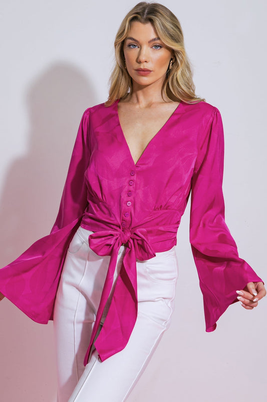 THE RIGHT ADDITION WOVEN TOP Flying Tomato