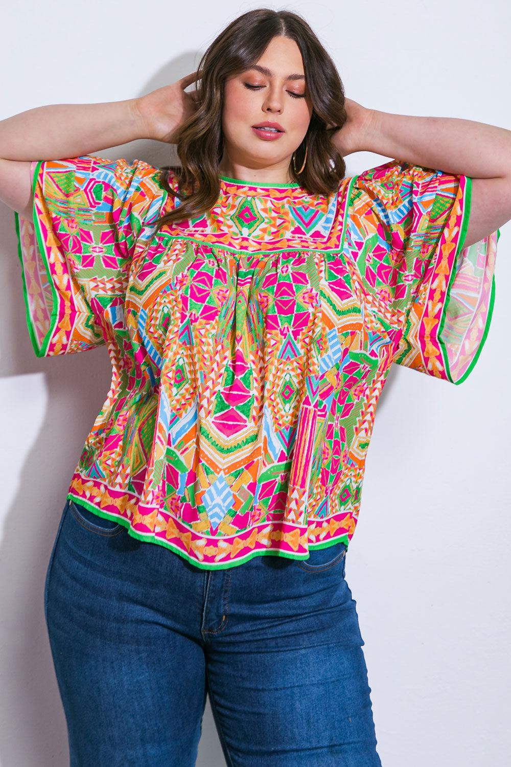 SPARKLY ENERGY WOVEN TOP Flying Tomato