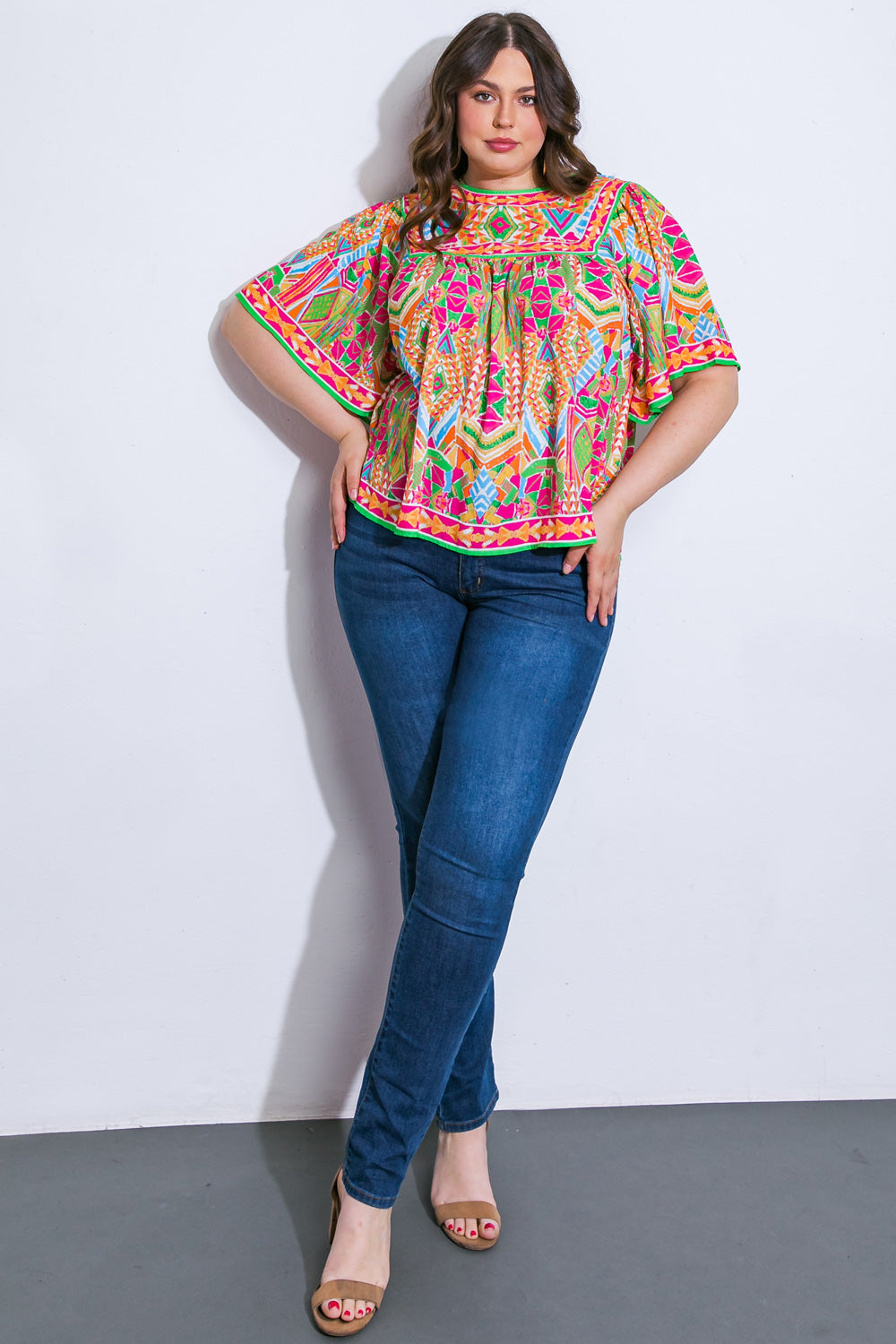 SPARKLY ENERGY WOVEN TOP Flying Tomato