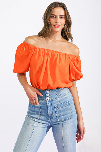 CALL TO ACTION WOVEN TOP