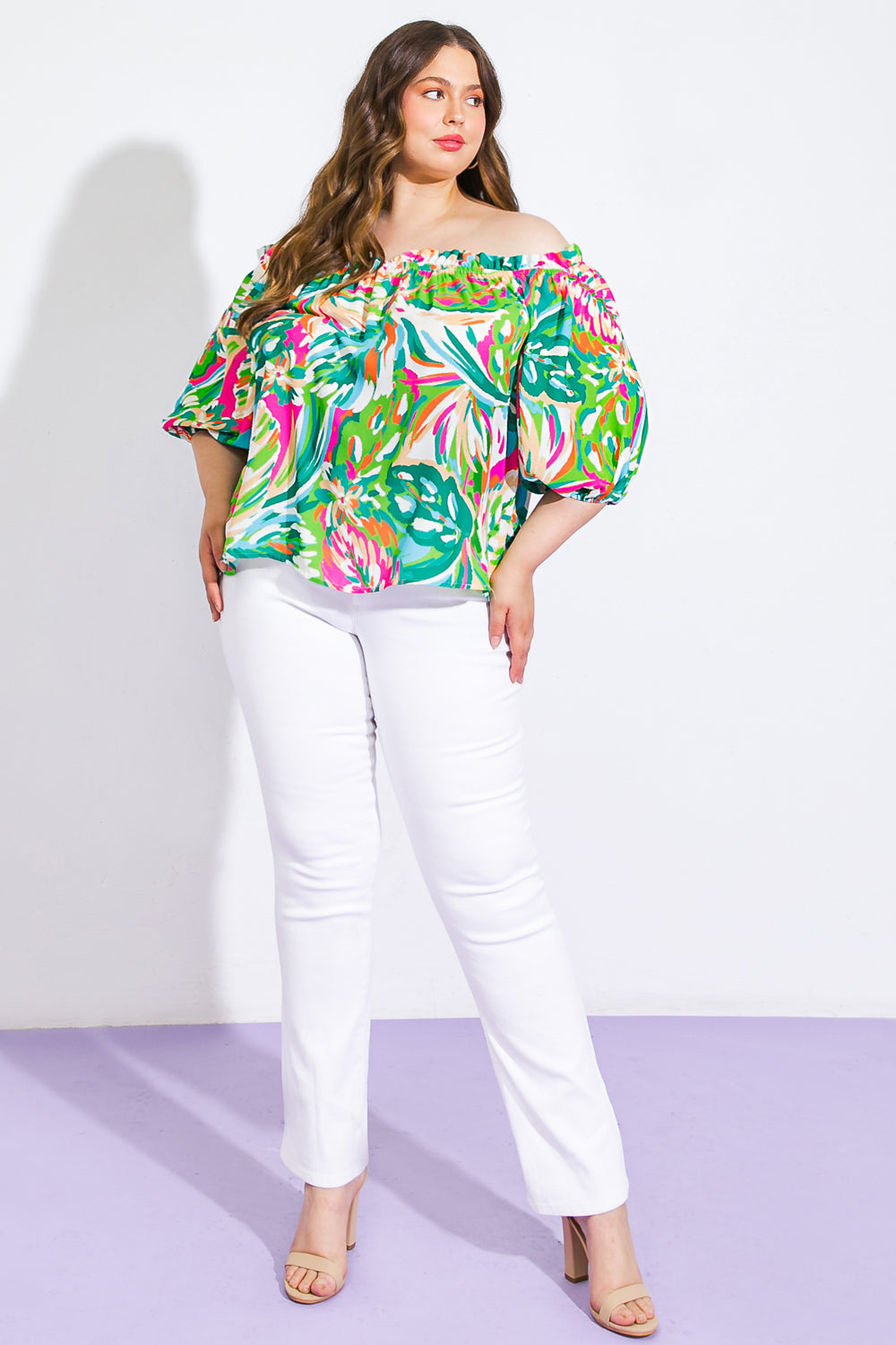 BRING GOOD ENERGY WOVEN TOP Flying Tomato