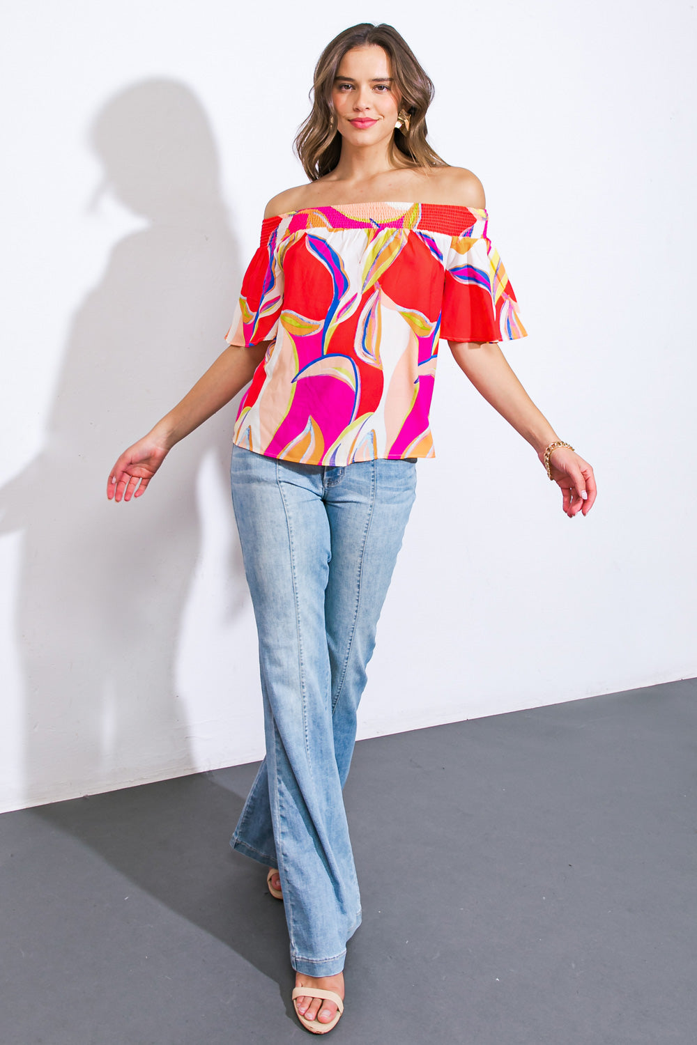 HOME OF THE FREE WOVEN TOP Flying Tomato