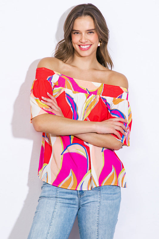 HOME OF THE FREE WOVEN TOP Flying Tomato