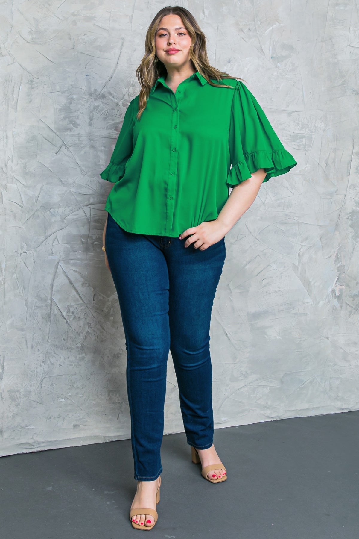 BACK TO BUSINESS WOVEN TOP Flying Tomato