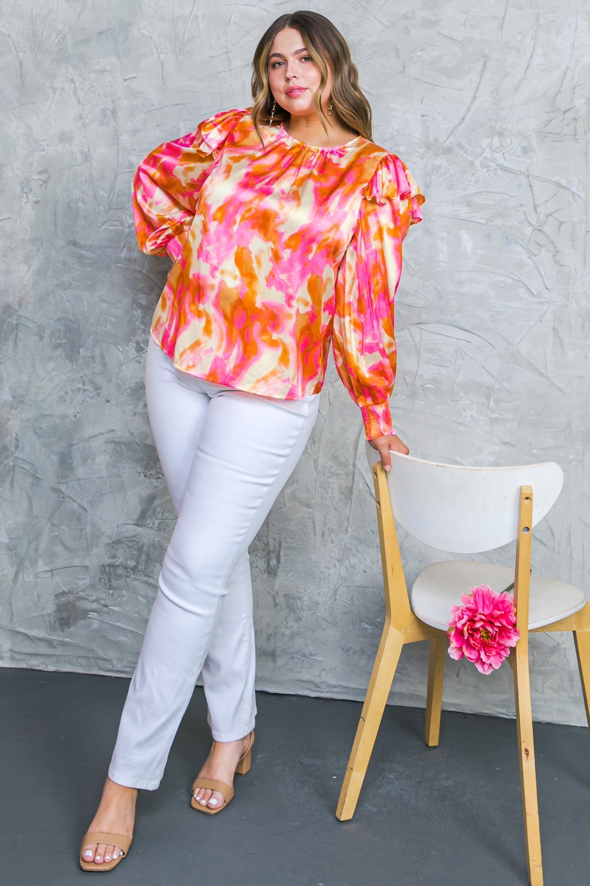 FEELING SPICE WOVEN TOP Flying Tomato