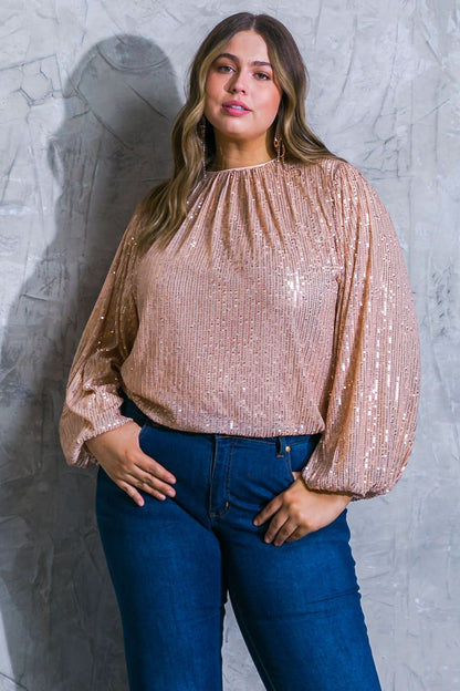 SPARKLING MEMORIES SEQUIN TOP