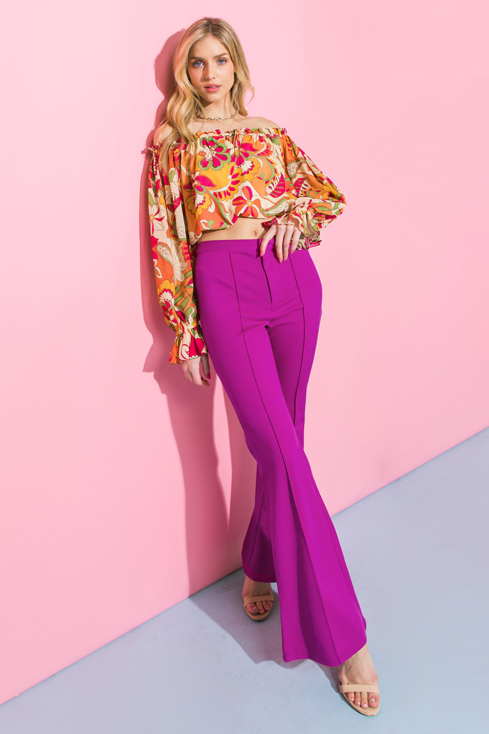 DEPTHS OF BEAUTY FLARE PANTS Flying Tomato