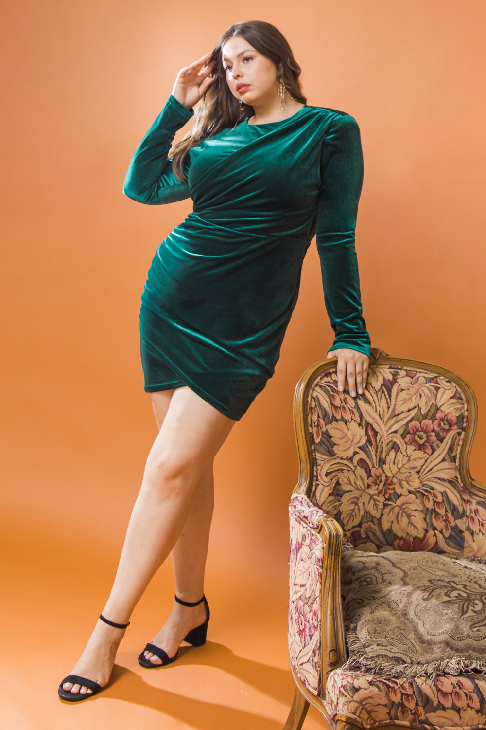 I'M ENCHANTED VELVET MINI DRESS Flying Tomato