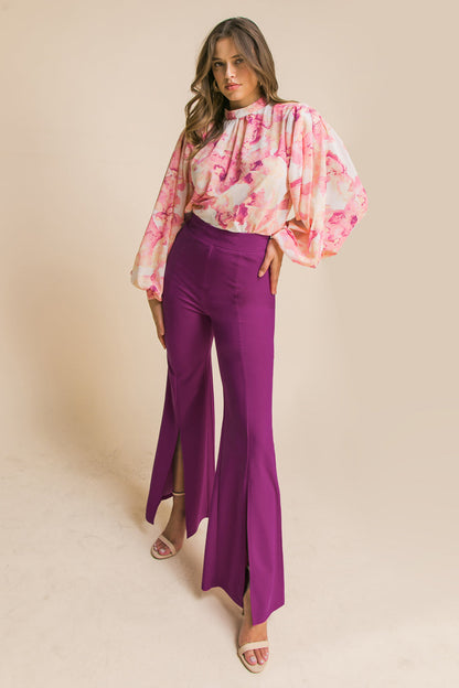 HEY DARLING WOVEN FLARE PANTS