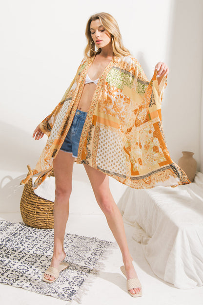 LOVE IN YOUR LIFE KIMONO MIDI COVER UP