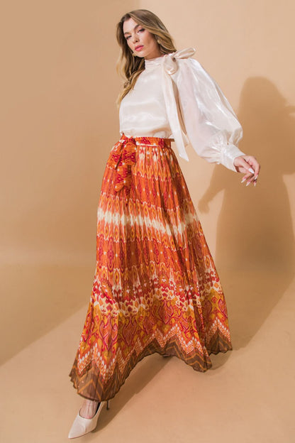 Timeless Elegance Woven Maxi Skirt