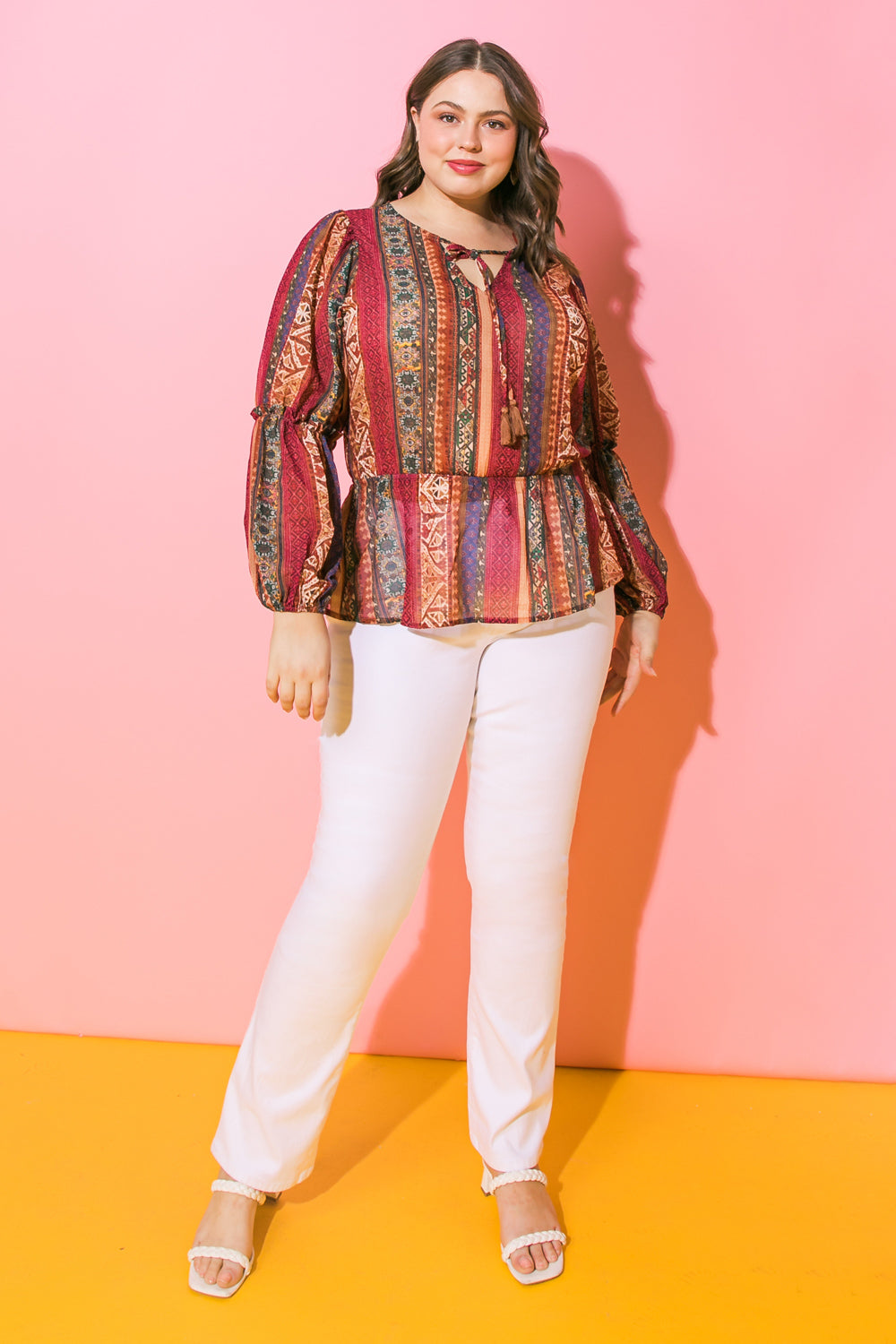 THRILLED FOR THIS WOVEN TOP Flying Tomato