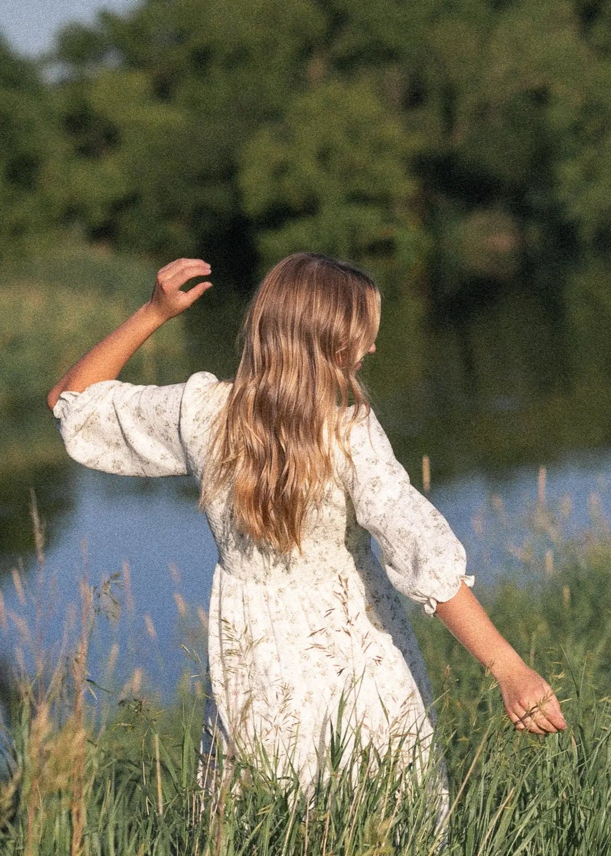 Flora Smocked Midi Dress Inherit Co.