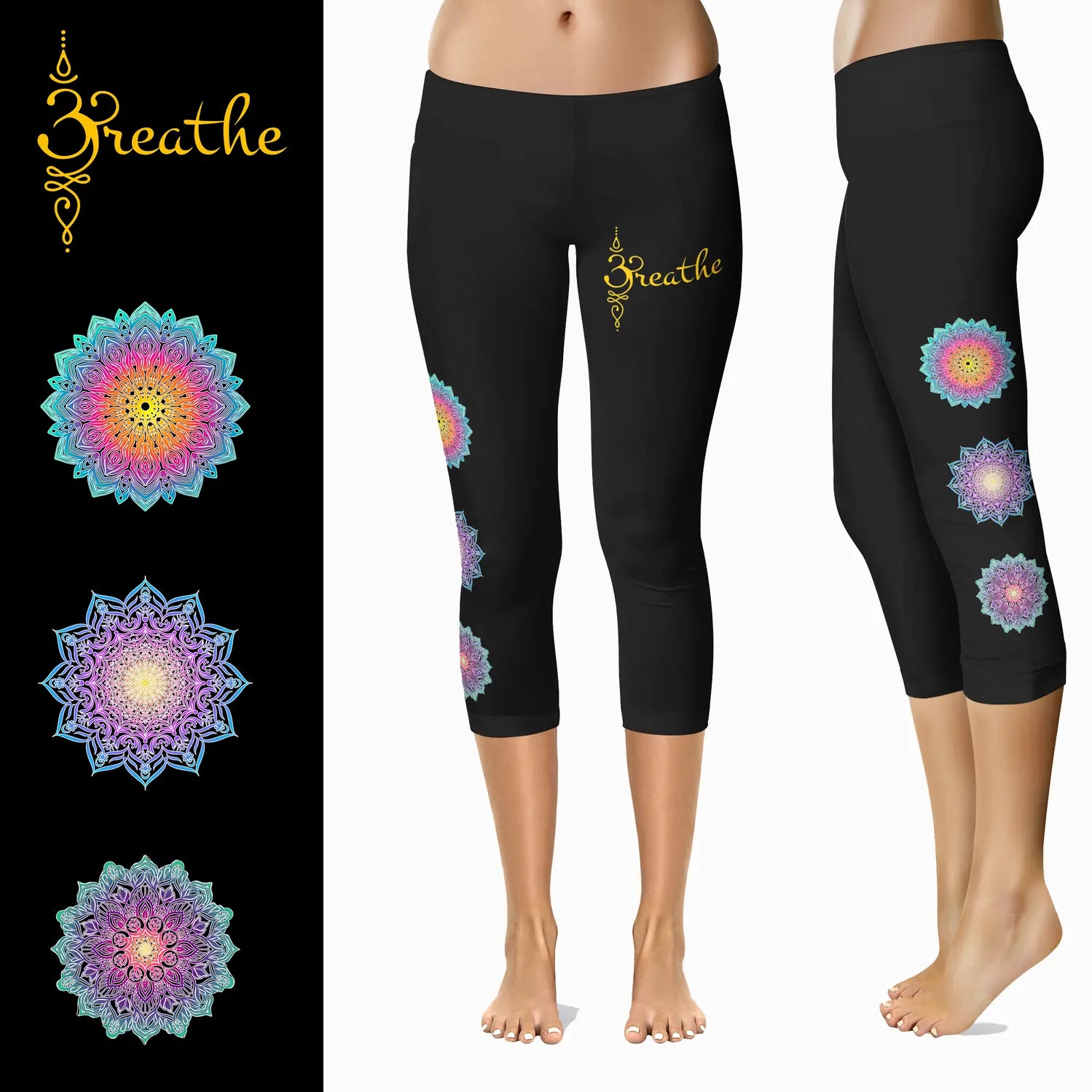 Wiccan Magick Leggings with Pockets â€“ Full or Capri Length MM