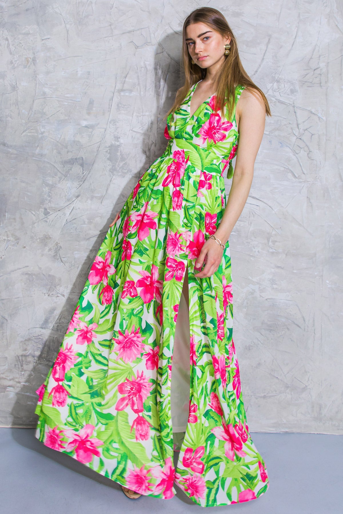 SPRING FAIR WOVEN MAXI DRESS