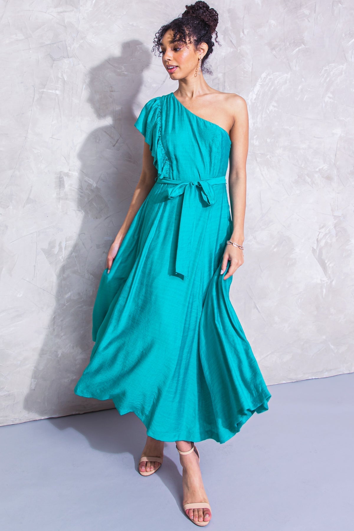 DAYS OF HEAVEN WOVEN MIDI DRESS Flying Tomato