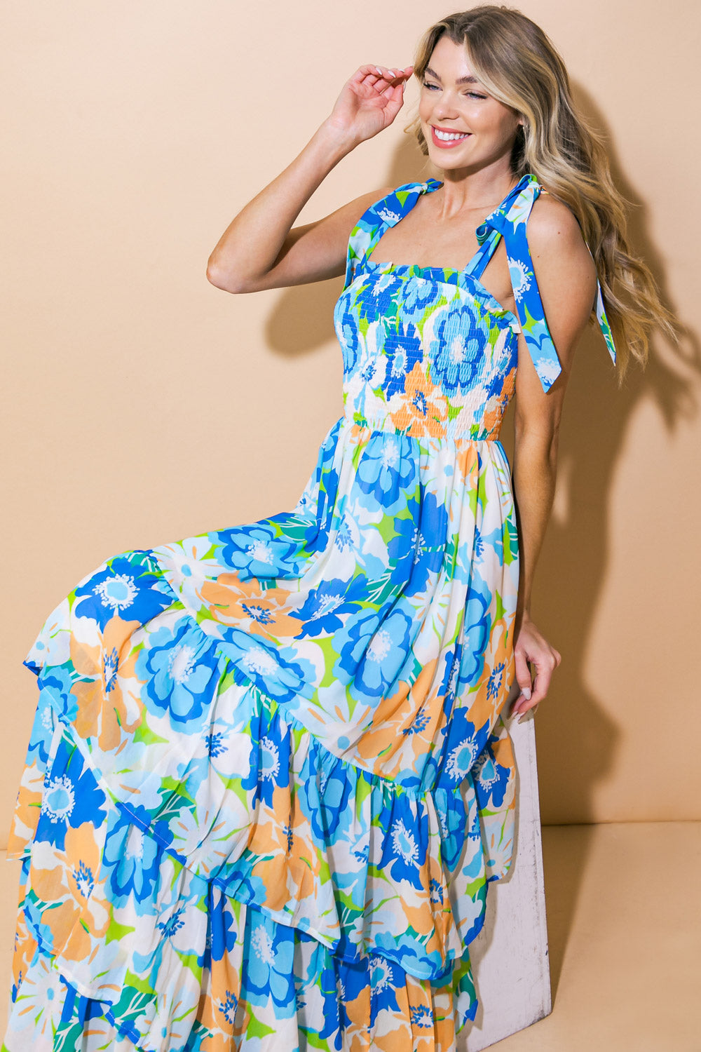NO MATTER WHERE WOVEN MAXI DRESS Flying Tomato