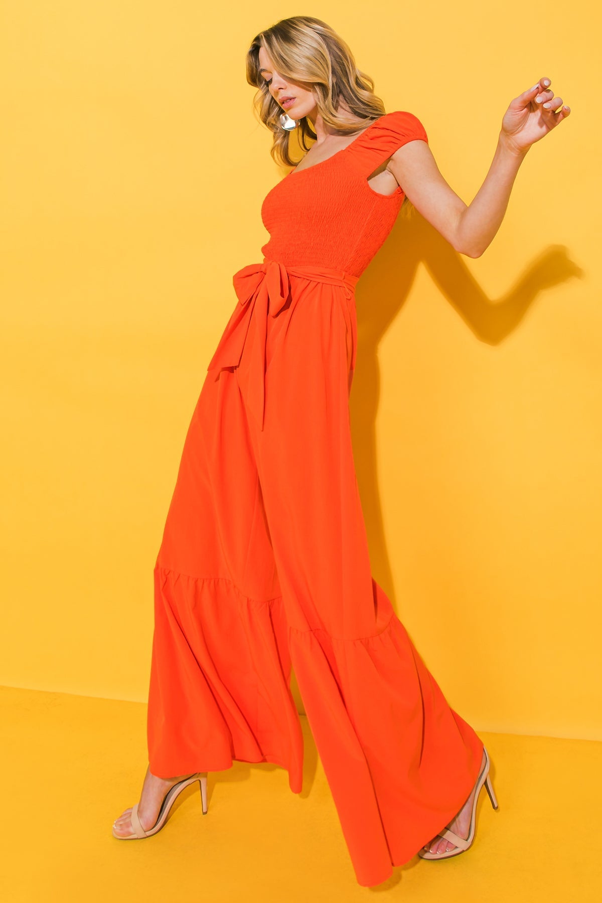 SMILE AFTERNOON IN WOVEN JUMPSUIT Flying Tomato