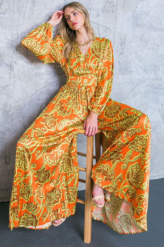 BLUSHING WITH BRILLIANCE SATIN JUMPSUIT Flying Tomato