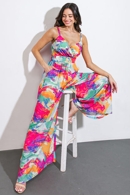 WANDERING AROUND WOVEN JUMPSUIT