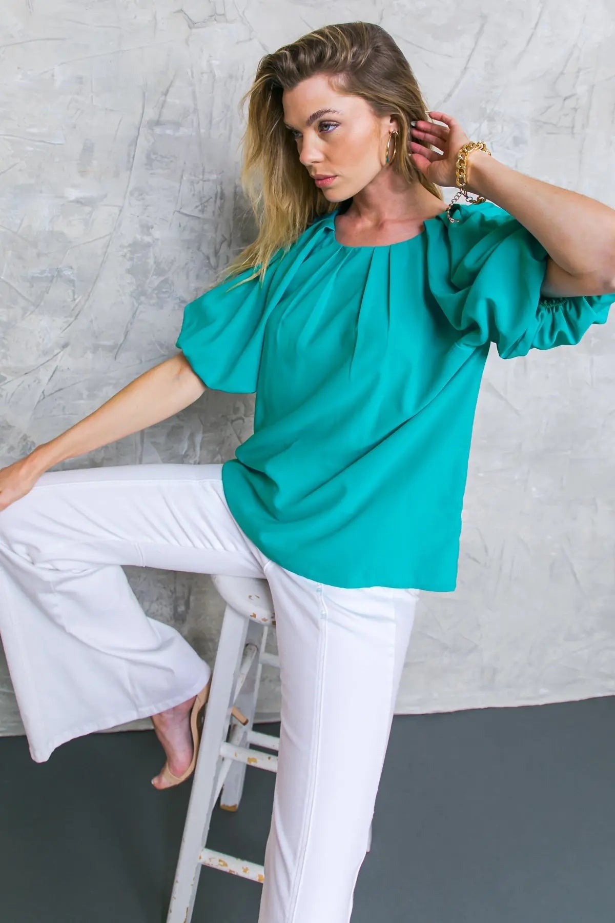 LOVED ALWAYS WOVEN TOP Flying Tomato