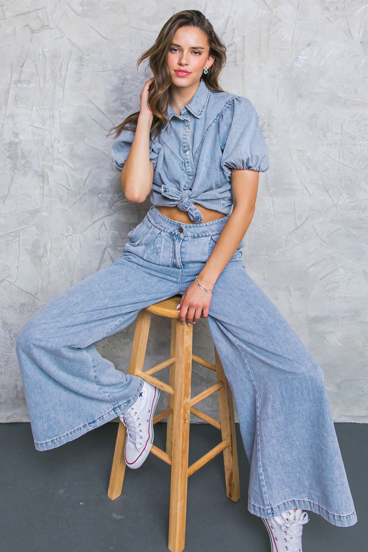 BE MY BABY ACID WASHED TOP Flying Tomato