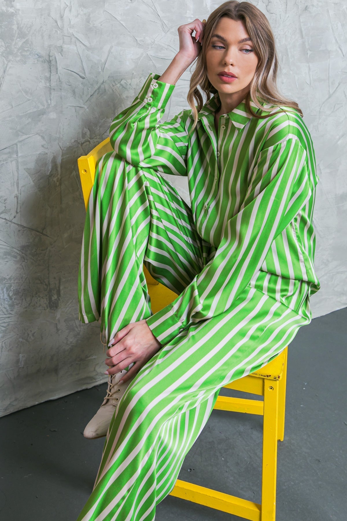 NOTHING TO REGRET SATIN WOVEN TOP Flying Tomato