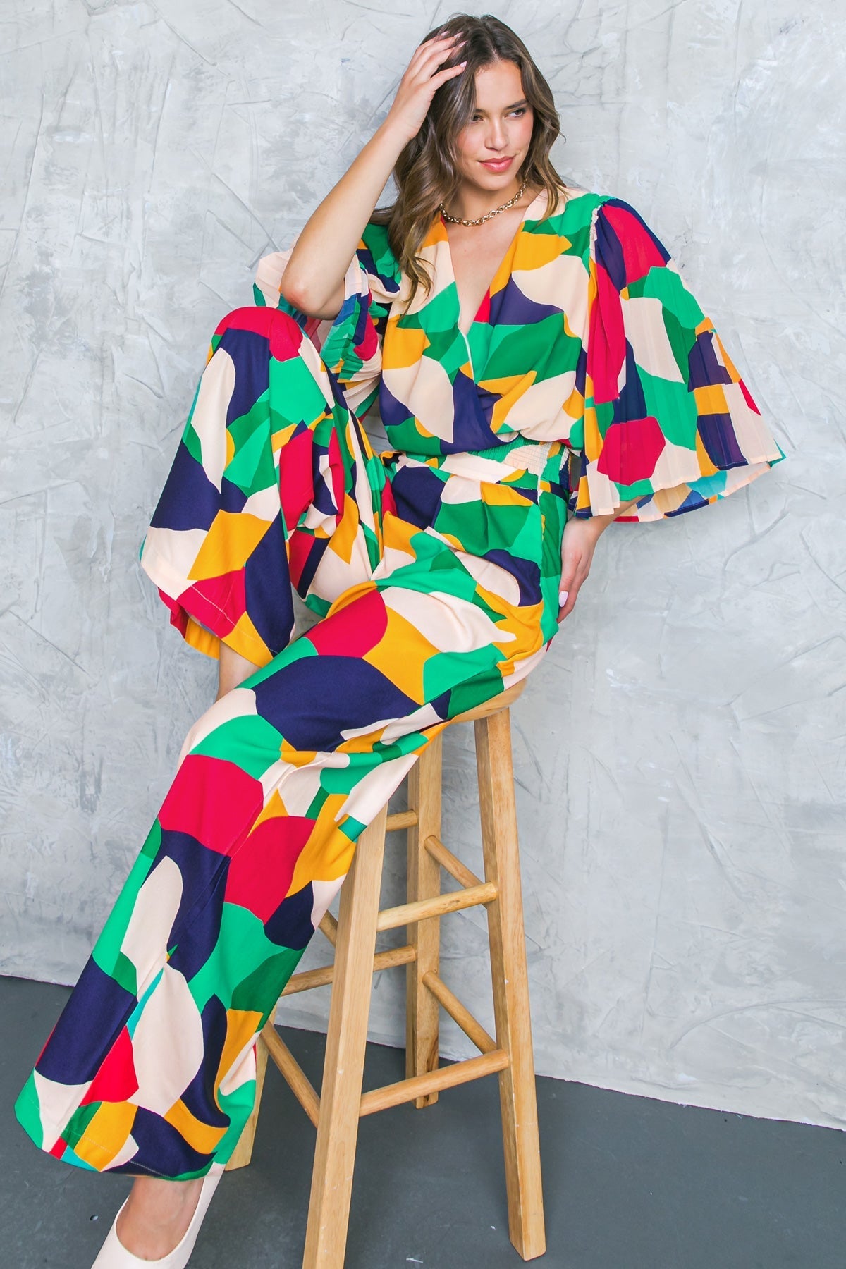 LOOKING MY BEST WOVEN TOP Flying Tomato