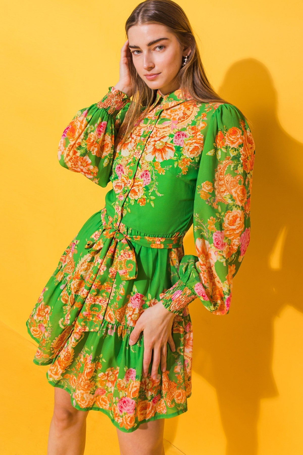 FURTHERST THING WOVEN MINI DRESS Flying Tomato