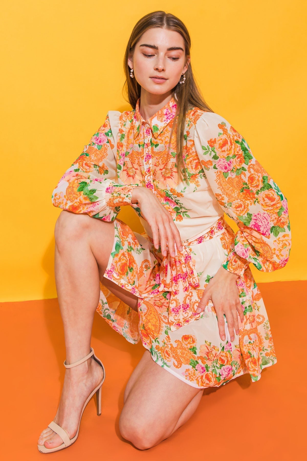 FURTHERST THING WOVEN MINI DRESS Flying Tomato