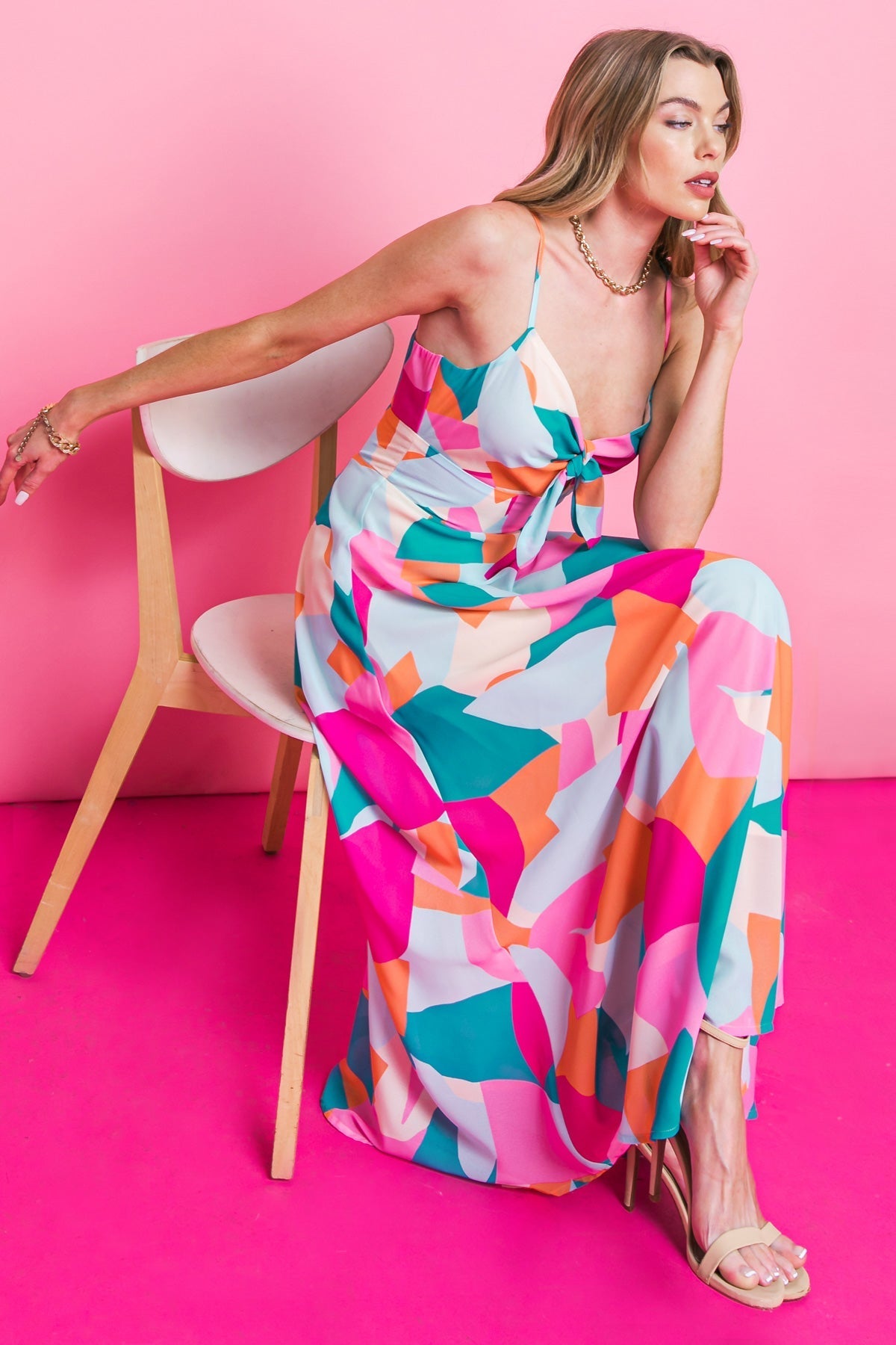 BLUE OCEAN BEACH WOVEN MIDI DRESS Flying Tomato