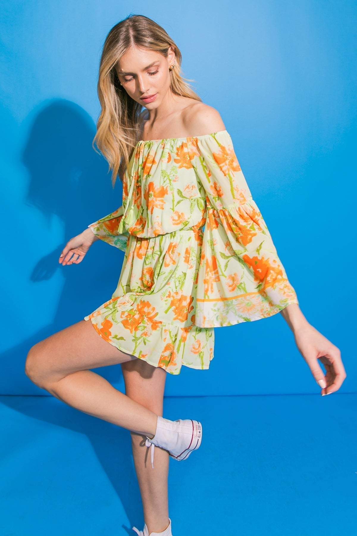 LOVE'S CALLING WOVEN ROMPER Flying Tomato