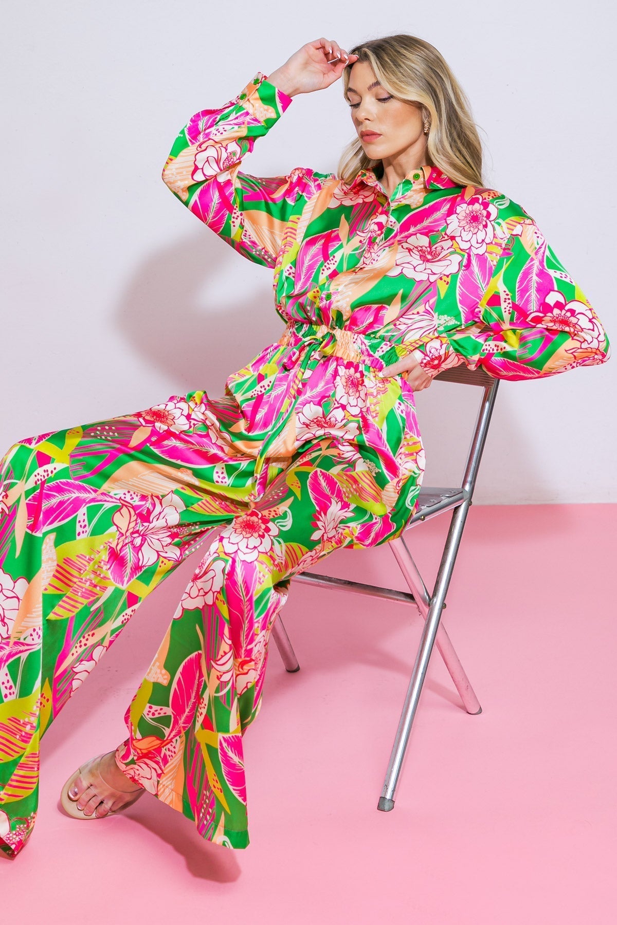 BLOOMING HOPE WOVEN JUMPSUIT Flying Tomato