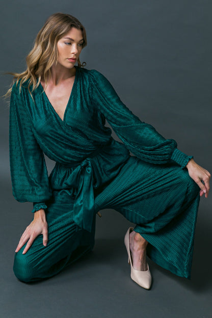 ATTENTION OF THE DAY WOVEN JUMPSUIT