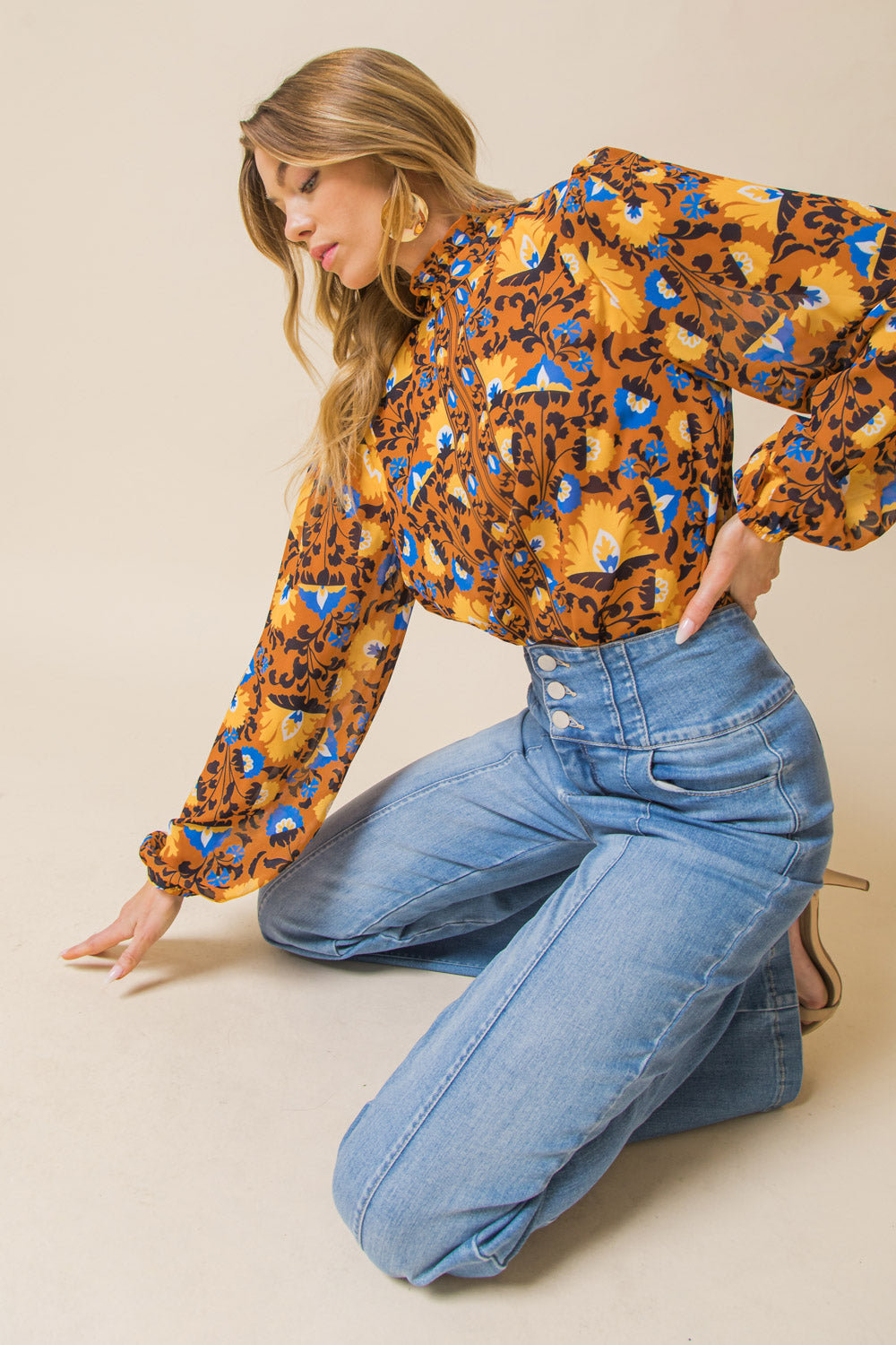 OVERTHINKING IT WOVEN TOP Flying Tomato