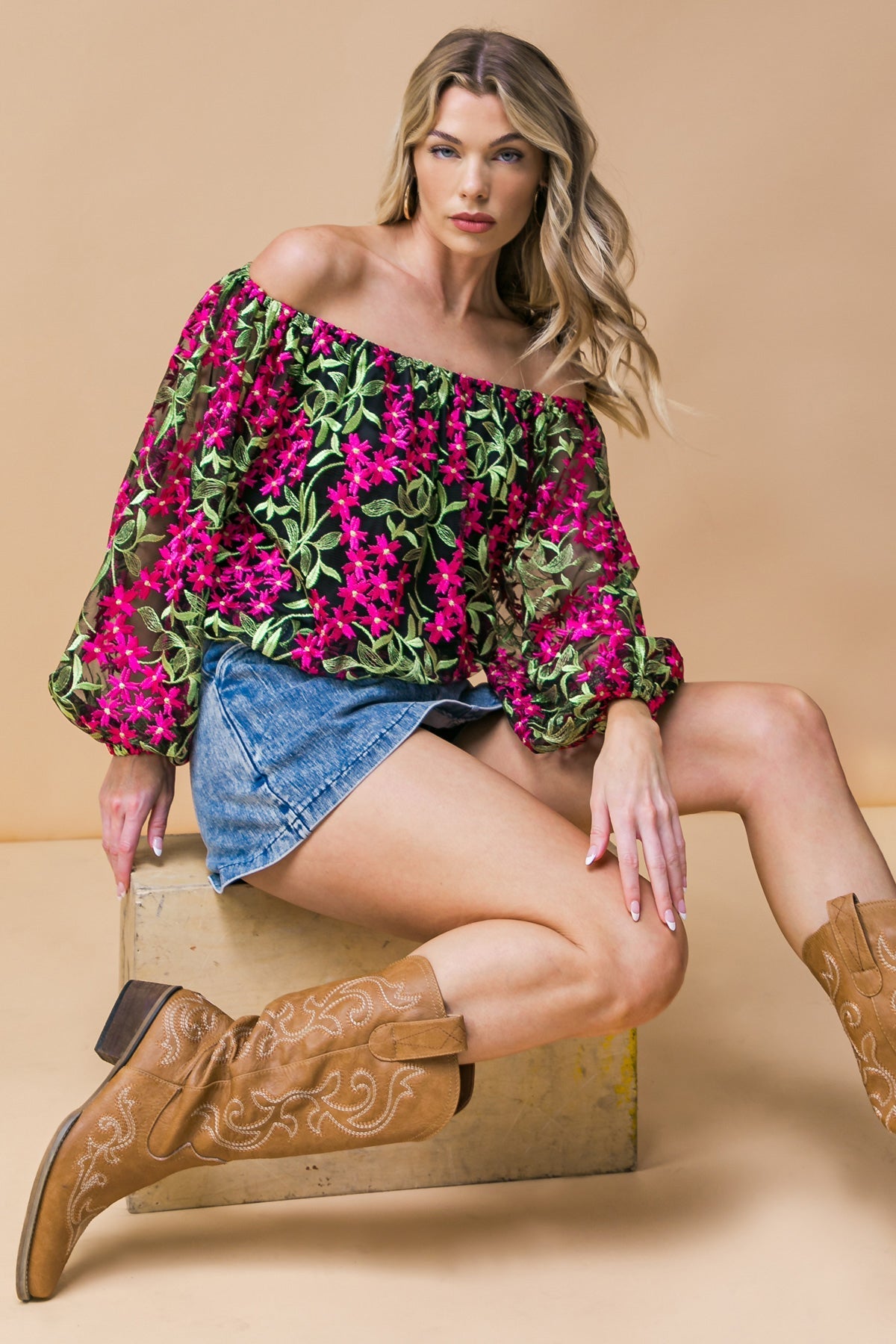 FEELING MIGHTY FINE WOVEN TOP Flying Tomato