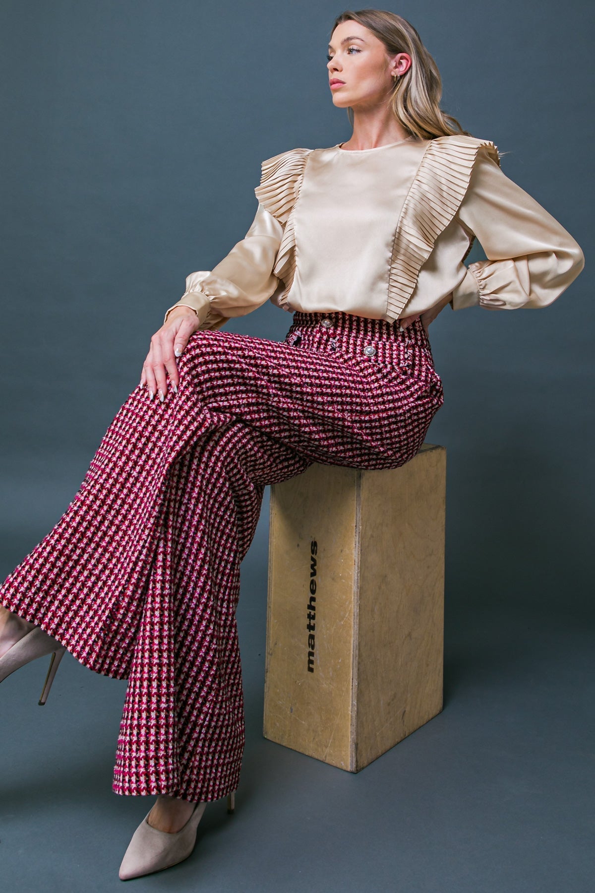 THINK OF ME WOVEN TOP Flying Tomato