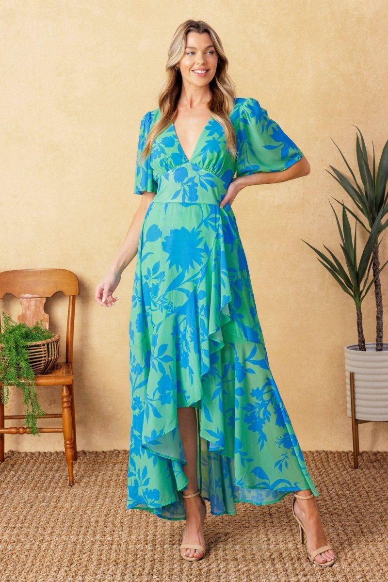 FOREVER DAYDREAMING WOVEN MIDI DRESS - Love Salve