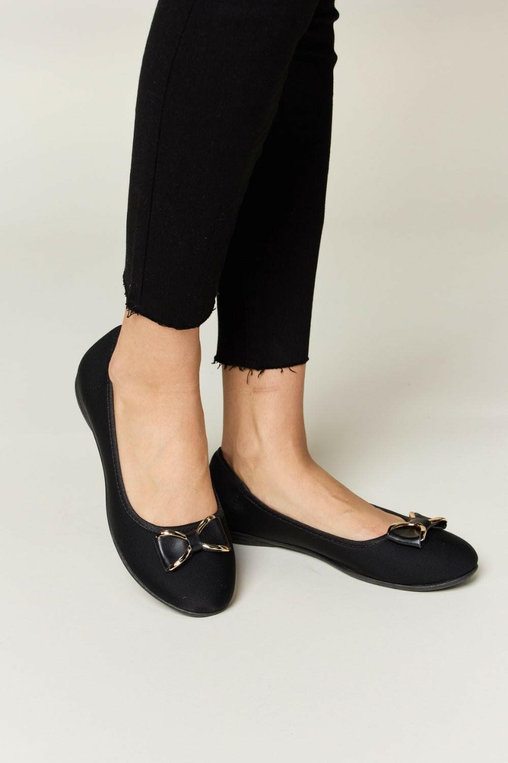 Forever Link Metal Buckle Flat Loafers - Love Salve