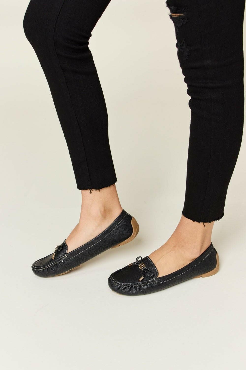 Forever Link Slip On Bow Flats Loafers - Love Salve