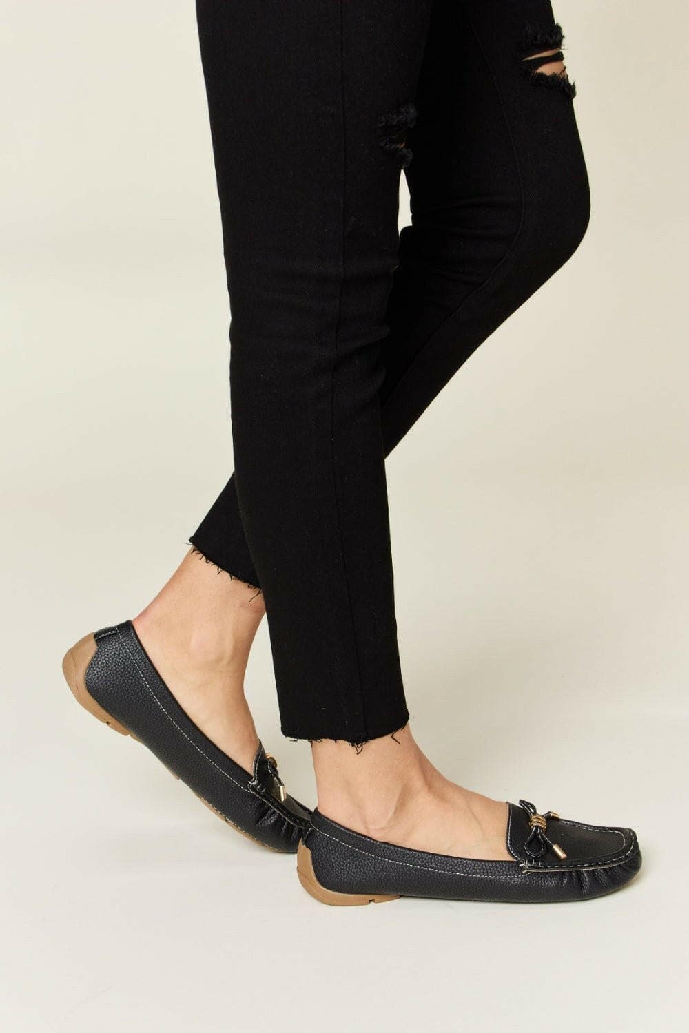 Forever Link Slip On Bow Flats Loafers - Love Salve