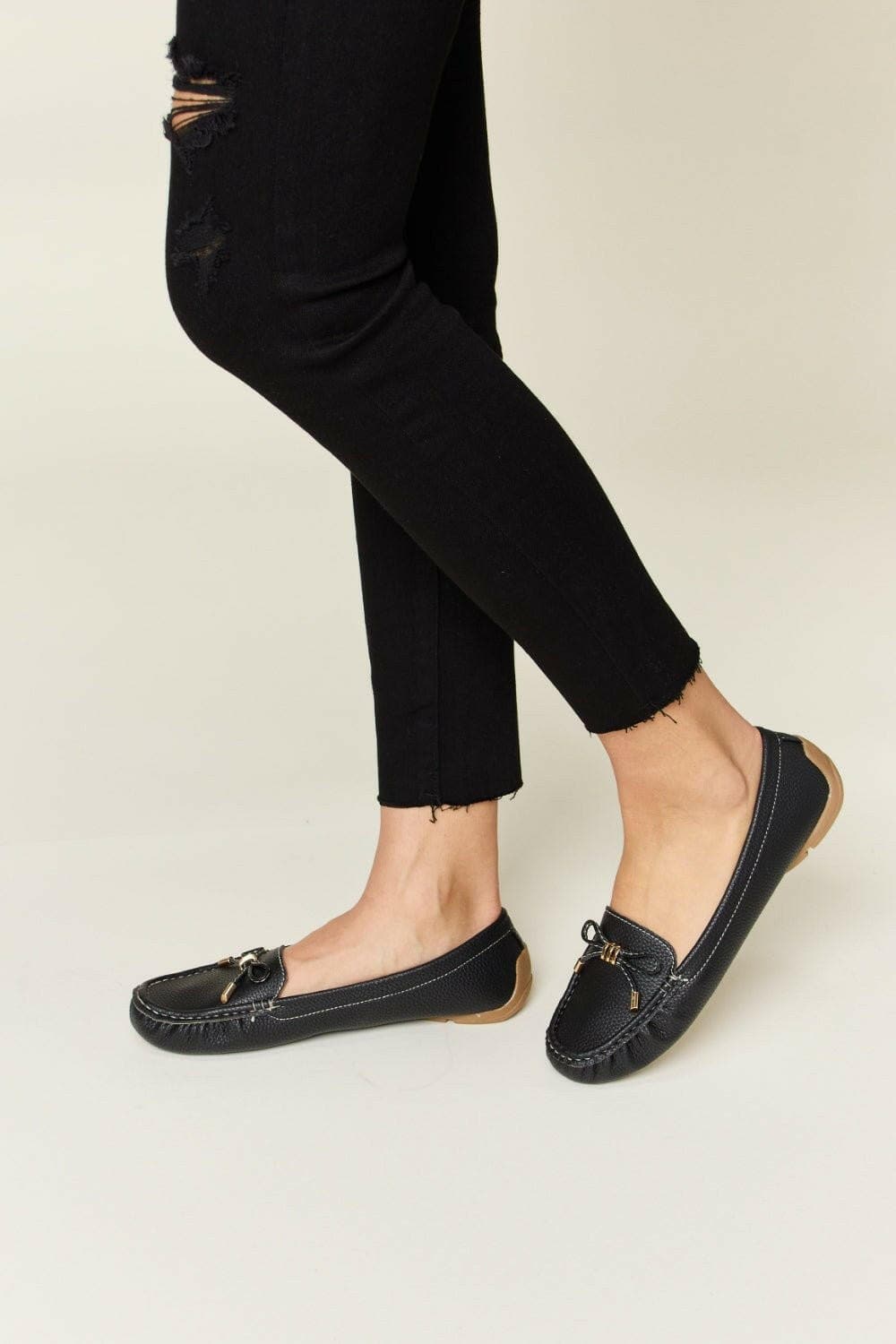 Forever Link Slip On Bow Flats Loafers - Love Salve