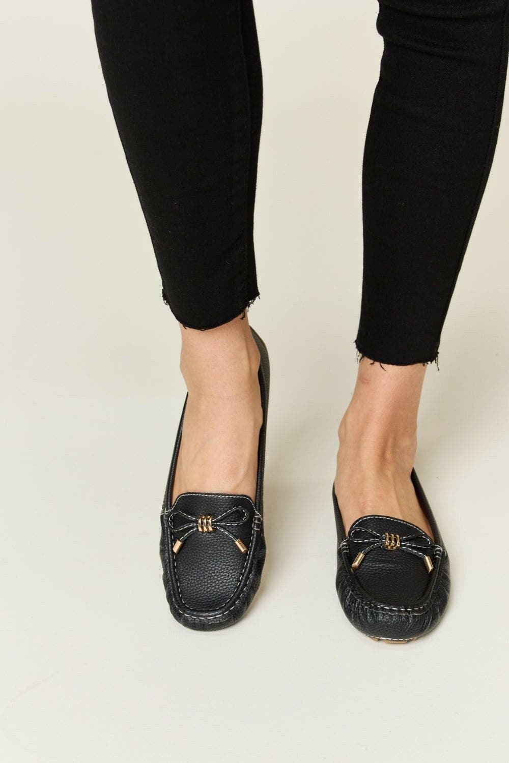 Forever Link Slip On Bow Flats Loafers - Love Salve