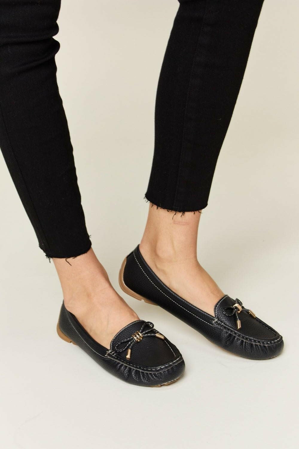 Forever Link Slip On Bow Flats Loafers - Love Salve