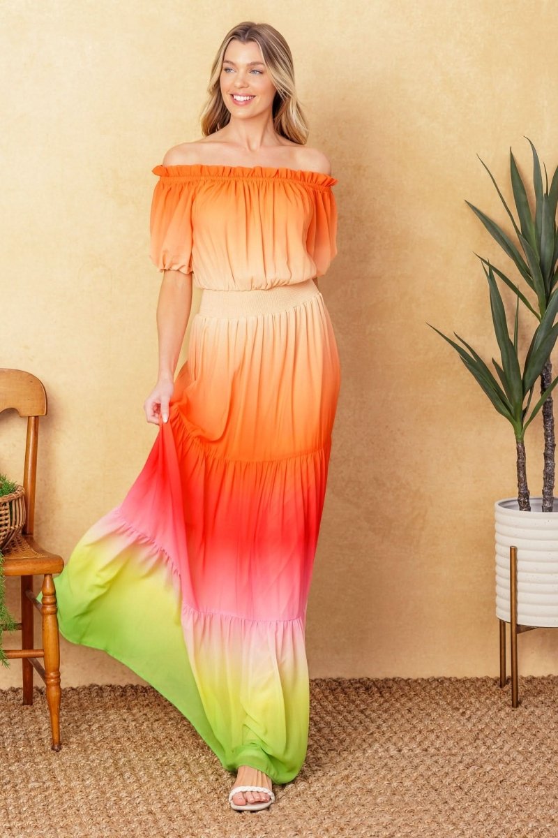 FORGOTTEN STORY WOVEN MAXI DRESS - Love Salve