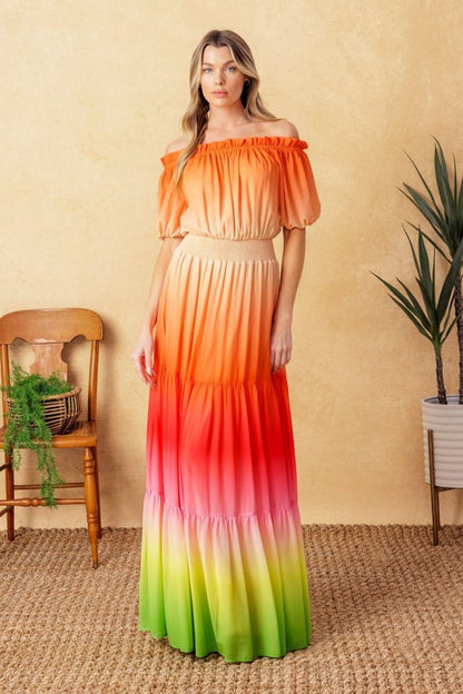 FORGOTTEN STORY WOVEN MAXI DRESS - Love Salve