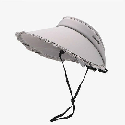 Frill Adjustable Ice Silk Sun Hat - Love Salve