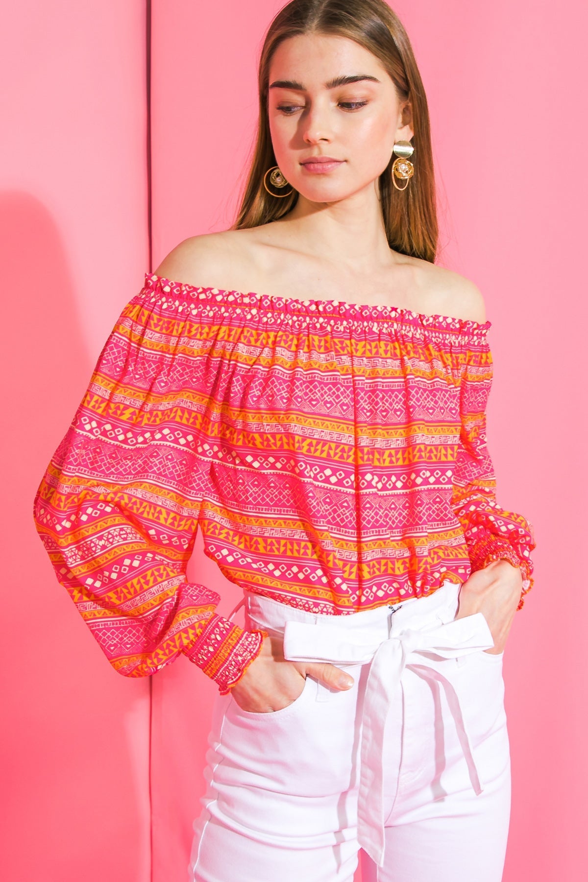 COSMO PLEASE WOVEN TOP Flying Tomato